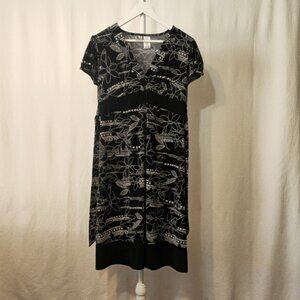 Black & White Duo Maternity Dress Size Medium